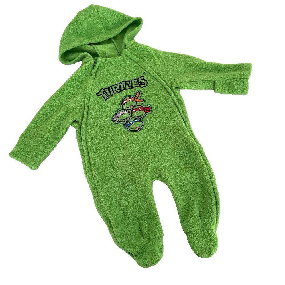 Nickelodeon Teenage Mutant Ninja Turtle Baby Fleece Sleeper 6-9M Halloween 1 pc